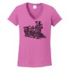Ladies Heavy Cotton™ 100% Cotton V-Neck T-Shirt Thumbnail