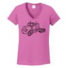 Ladies Heavy Cotton™ 100% Cotton V-Neck T-Shirt Thumbnail