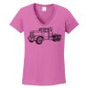 Ladies Heavy Cotton™ 100% Cotton V-Neck T-Shirt Thumbnail