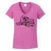 Ladies Heavy Cotton™ 100% Cotton V-Neck T-Shirt Thumbnail