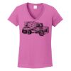 Ladies Heavy Cotton™ 100% Cotton V-Neck T-Shirt Thumbnail