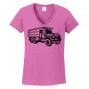 Ladies Heavy Cotton™ 100% Cotton V-Neck T-Shirt Thumbnail