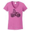 Ladies Heavy Cotton™ 100% Cotton V-Neck T-Shirt Thumbnail