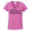 Ladies Heavy Cotton™ 100% Cotton V-Neck T-Shirt Thumbnail