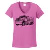 Ladies Heavy Cotton™ 100% Cotton V-Neck T-Shirt Thumbnail
