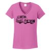 Ladies Heavy Cotton™ 100% Cotton V-Neck T-Shirt Thumbnail