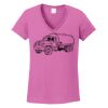 Ladies Heavy Cotton™ 100% Cotton V-Neck T-Shirt Thumbnail