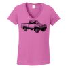 Ladies Heavy Cotton™ 100% Cotton V-Neck T-Shirt Thumbnail