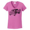 Ladies Heavy Cotton™ 100% Cotton V-Neck T-Shirt Thumbnail