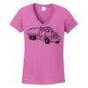Ladies Heavy Cotton™ 100% Cotton V-Neck T-Shirt Thumbnail