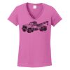 Ladies Heavy Cotton™ 100% Cotton V-Neck T-Shirt Thumbnail