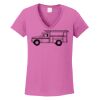 Ladies Heavy Cotton™ 100% Cotton V-Neck T-Shirt Thumbnail