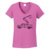 Ladies Heavy Cotton™ 100% Cotton V-Neck T-Shirt Thumbnail