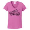 Ladies Heavy Cotton™ 100% Cotton V-Neck T-Shirt Thumbnail