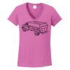 Ladies Heavy Cotton™ 100% Cotton V-Neck T-Shirt Thumbnail