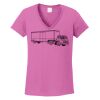 Ladies Heavy Cotton™ 100% Cotton V-Neck T-Shirt Thumbnail
