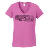 Ladies Heavy Cotton™ 100% Cotton V-Neck T-Shirt Thumbnail