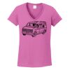 Ladies Heavy Cotton™ 100% Cotton V-Neck T-Shirt Thumbnail