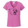 Ladies Heavy Cotton™ 100% Cotton V-Neck T-Shirt Thumbnail