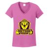 Ladies Heavy Cotton™ 100% Cotton V-Neck T-Shirt Thumbnail
