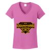 Ladies Heavy Cotton™ 100% Cotton V-Neck T-Shirt Thumbnail