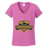 Ladies Heavy Cotton™ 100% Cotton V-Neck T-Shirt Thumbnail