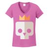 Ladies Heavy Cotton™ 100% Cotton V-Neck T-Shirt Thumbnail
