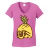 Ladies Heavy Cotton™ 100% Cotton V-Neck T-Shirt Thumbnail