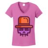 Ladies Heavy Cotton™ 100% Cotton V-Neck T-Shirt Thumbnail