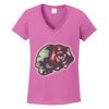 Ladies Heavy Cotton™ 100% Cotton V-Neck T-Shirt Thumbnail
