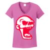 Ladies Heavy Cotton™ 100% Cotton V-Neck T-Shirt Thumbnail