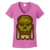 Ladies Heavy Cotton™ 100% Cotton V-Neck T-Shirt Thumbnail