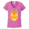 Ladies Heavy Cotton™ 100% Cotton V-Neck T-Shirt Thumbnail