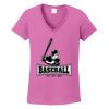 Ladies Heavy Cotton™ 100% Cotton V-Neck T-Shirt Thumbnail