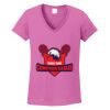 Ladies Heavy Cotton™ 100% Cotton V-Neck T-Shirt Thumbnail