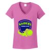 Ladies Heavy Cotton™ 100% Cotton V-Neck T-Shirt Thumbnail