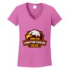 Ladies Heavy Cotton™ 100% Cotton V-Neck T-Shirt Thumbnail