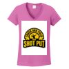 Ladies Heavy Cotton™ 100% Cotton V-Neck T-Shirt Thumbnail