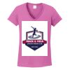 Ladies Heavy Cotton™ 100% Cotton V-Neck T-Shirt Thumbnail