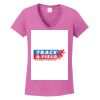 Ladies Heavy Cotton™ 100% Cotton V-Neck T-Shirt Thumbnail
