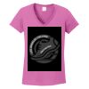 Ladies Heavy Cotton™ 100% Cotton V-Neck T-Shirt Thumbnail