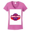 Ladies Heavy Cotton™ 100% Cotton V-Neck T-Shirt Thumbnail