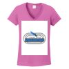Ladies Heavy Cotton™ 100% Cotton V-Neck T-Shirt Thumbnail
