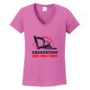 Ladies Heavy Cotton™ 100% Cotton V-Neck T-Shirt Thumbnail