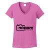 Ladies Heavy Cotton™ 100% Cotton V-Neck T-Shirt Thumbnail