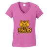 Ladies Heavy Cotton™ 100% Cotton V-Neck T-Shirt Thumbnail