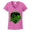Ladies Heavy Cotton™ 100% Cotton V-Neck T-Shirt Thumbnail
