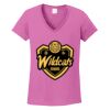 Ladies Heavy Cotton™ 100% Cotton V-Neck T-Shirt Thumbnail
