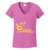 Ladies Heavy Cotton™ 100% Cotton V-Neck T-Shirt Thumbnail