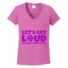 Ladies Heavy Cotton™ 100% Cotton V-Neck T-Shirt Thumbnail
